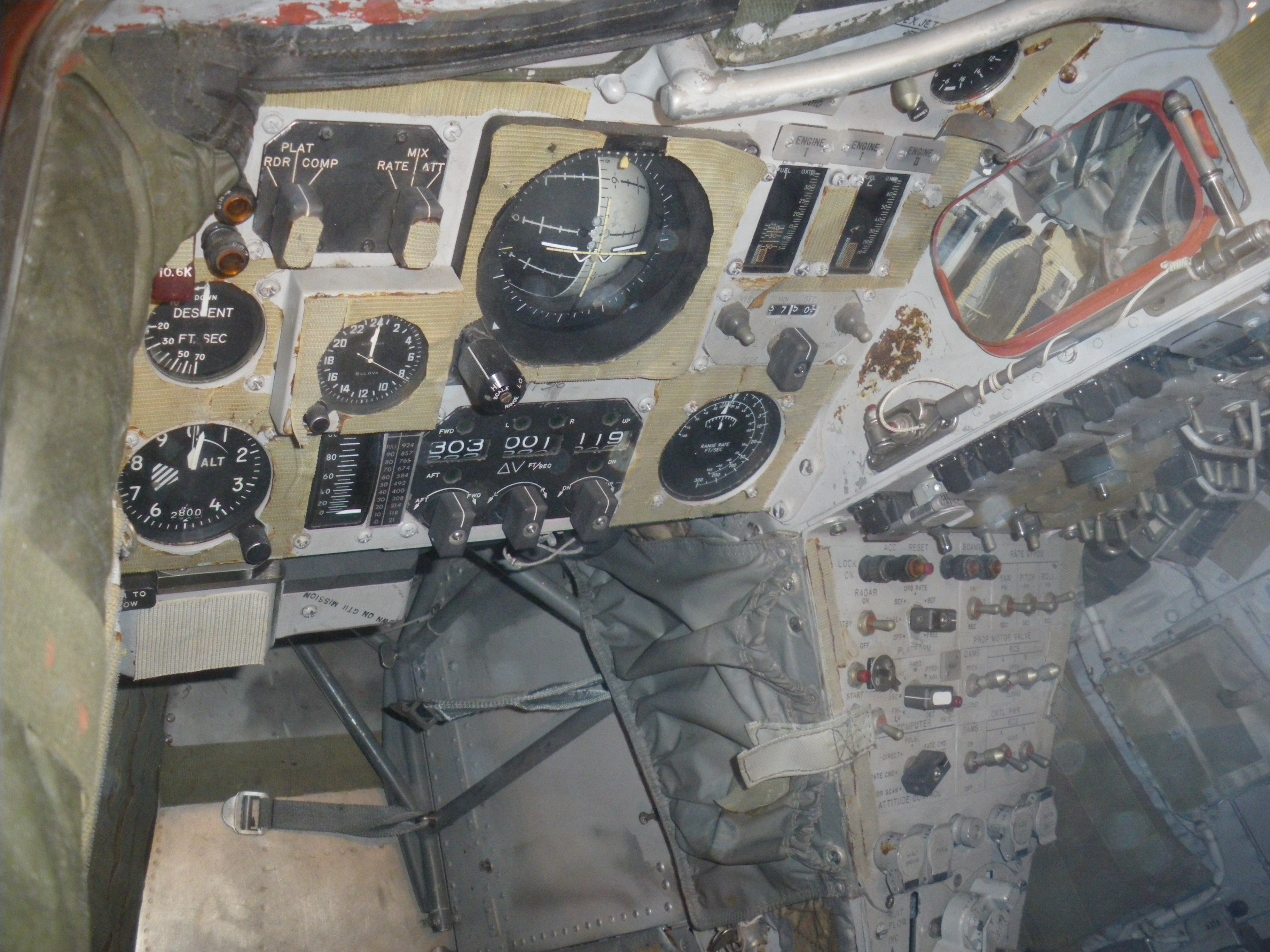 gemini spacecraft instrument panel