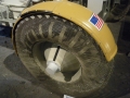 Apollo Lunar Roving Vehicle rear wheel - Museum of Flight, Seattle Washington